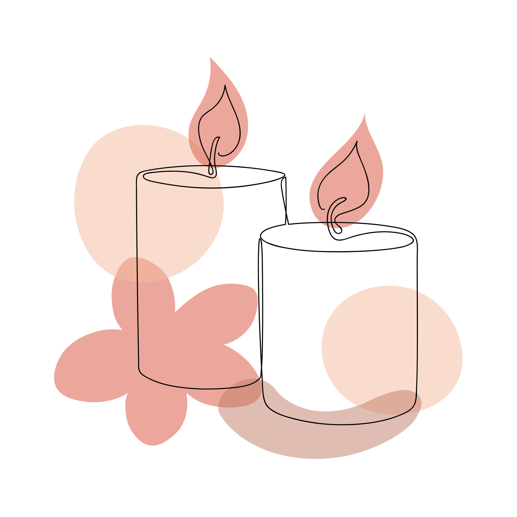 illustration bougies massage
